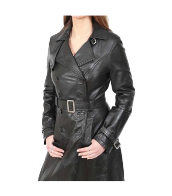 Women’s Gothic Leather Trench Coat